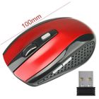 Souris sans fil - KKMOL - Rouge - 1600 DPI - Ergonomique - Faible consommation d'énergie