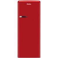 Réfrigérateur 1 porte AMICA AR5222R Rouge - Congélateur haut - 218L - Classe A - Froid statique