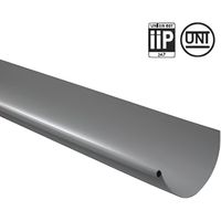 Gouttière PVC 16 demi-ronde - First Plast - gris