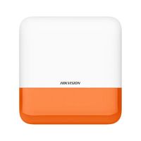 Sirène extérieure sans fil Hikvision DS-PS1-E-WE/orange pour alarme AX PRO - 110 dB - Flash lumineux orange
