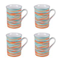 Coffret de 4 mugs 35 cm alizée - Table Passion 10 Multicolore