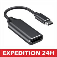 Adaptateur USB C vers HDMI 4K, connecteur Type-C vers HDMI pour moniteur, cordon USB-C vers HDMI compatible Thunderbolt 3 pour