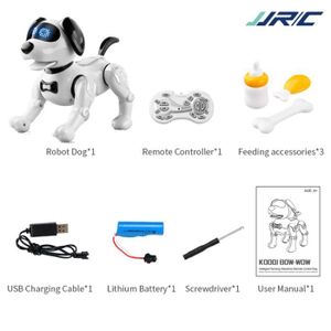 ROBOT - ANIMAL ANIMÉ R19 Blanc-Robot intelligent pour chien, jouet Orig