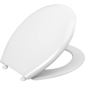 WC - TOILETTES Abattant Wc Palu - Aspect Blanc Classique - Thermoplastique Facile D'Entretien