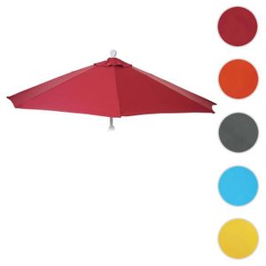 TOILE DE PARASOL Toile de rechange pour parasol demi-rond Parla 300cm UV 50+ 3kg bordeaux
