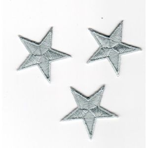 écusson ECUSSON PATCHE THERMOCOLLANT ETOILE NOIRE ET ORANGE DIM 8,5 X 8,5 CM 