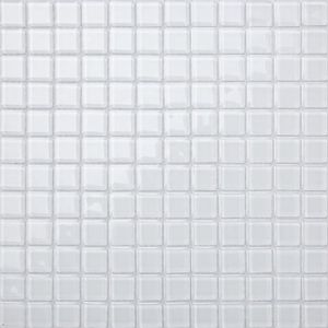 Verre Blanc Mosaique Carreau Mt0081 Carreaux Motif Mixte Bleus