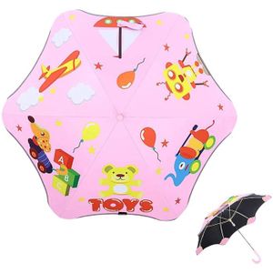 ISAOA Parapluie Pliable de Voyage Automatique Motif Dinosaures pour Filles et garçons 