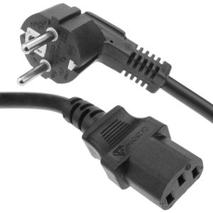 Schuko /à la norme IEC 320 C13 2m Gris Cordon dalimentation /à angle Wentronic Import Allemagne
