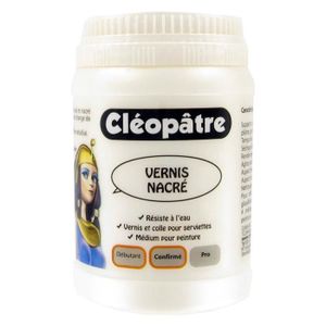 Vernis colle brillant CLEOPATRE - Sans solvant - Sans Acide 250gr
