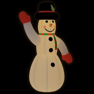 AIRE DE JEUX GONFLABLE BAO Bonhomme de neige gonflable de Noël avec LED 805 cm - 7658797233465