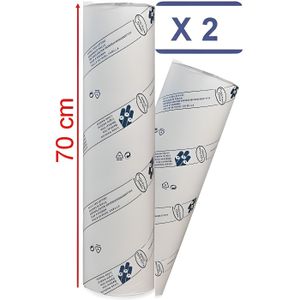 Rouleau demi-draps d'examen double épaisseur blanc 38cm x 25cm