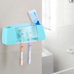PARURE DE BAIN Minifinker - support de brosse à dents Porte-brosse à dents bote de rangement porte-brosse à dents organisateur deco parure Bleu