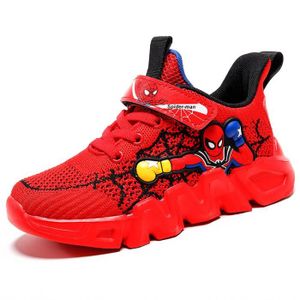 BASKET Baskets Enfants Rouge Chaussures De Course Run Garçons Filles Respirante Sport Chaussures