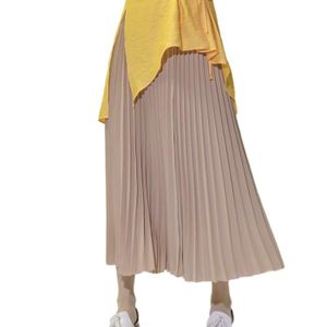 JUPE Jupe Plissée Femme Jupe Longue Taille élastique Jupe Mi-Longue Taille Haute Jupe Élégant Jupe Longueur Cheville,Style 13