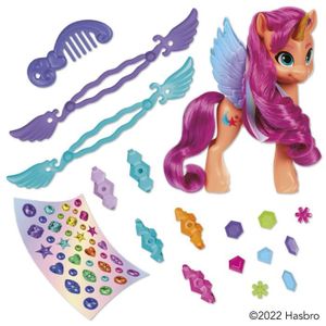 FIGURINE - PERSONNAGE MY LITTLE PONY, COIFFURES STYLÉES SUNNY STARSCOUT,