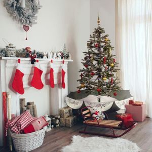 Rouge D/écorations de No/ël Christmas Concepts Lot de 12 /à 10cm de d/écorations /à Suspendre pour Flocon de Neige Scintillantes