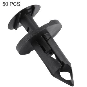 sourcing map 100Pcs Rivet Clip retenue noir 7.5mm porte voiture universel joliveur Pare-chocs 