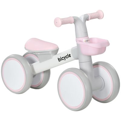 Draisienne Bébé Kinderkraft CUTIE, Mini Tricycle Léger 1,8 kg, Facile à Transporter, Design Original, Pour Enfants Dès 1 An, Beige