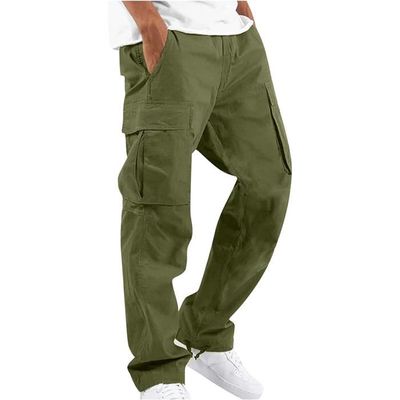 Survetement Baggy Taille élastique Pantalon Jogging Homme Susenstone | Taille Élastique | 70% Coton | Décontracté Sportswear Noir Pantalon Training Sportswear