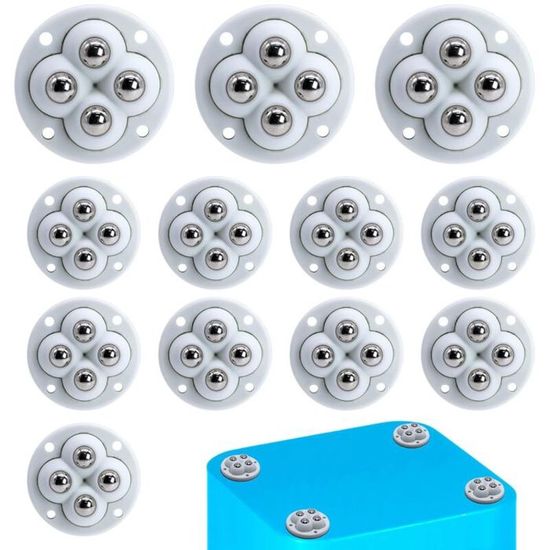 4 Pièces Roulettes Pour Meubles, Mini Roulette Sphériques, Roulettes à Billes De Transfert, Roulettes Universelles, Pour Transport De Meubles | Leroy Merlin