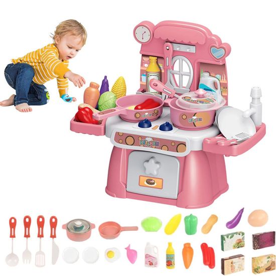 Set De Cuisine Jouet Pour Enfants – Marmite Bouillonnante Avec Minuterie Et Gel Alimentaire Fait Main