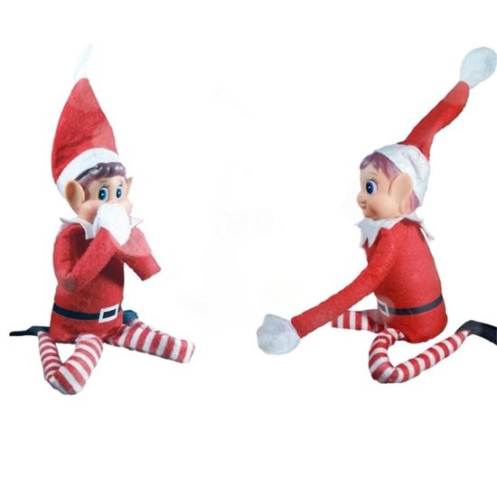 HTTDSLF Lutin Farceur De Noël Articulé, Elfie (garçon) Et Elvie (Fille