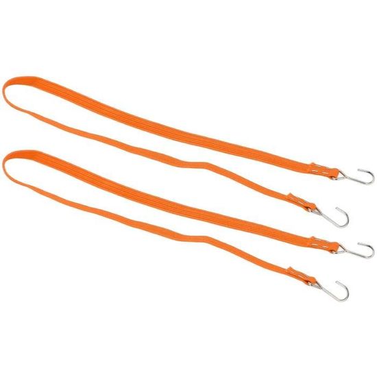 Okeeyseda Lot De 5 Cordons Élastiques Rétractables Jaunes - Longe De Sécurité Outils Avec Mousqueton Aluminium Verrouillable Et Boucle Réglable