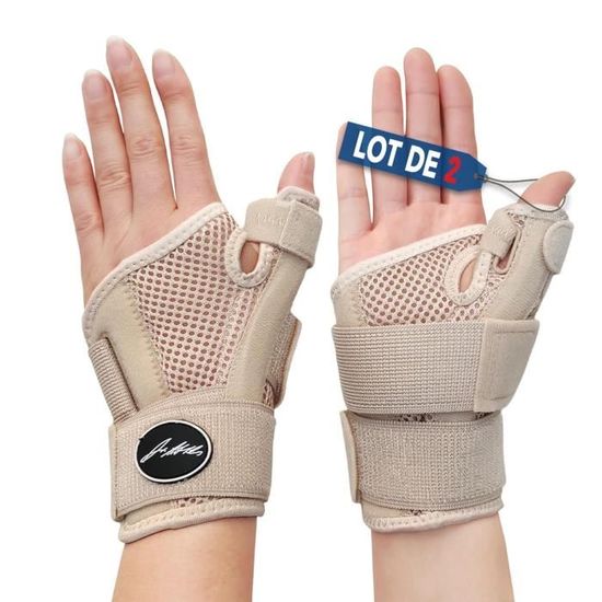 Attelle De Pouce & Poignet LTG Pro - Respirante Réglable - Arthrite/Tendinite - Neuf
