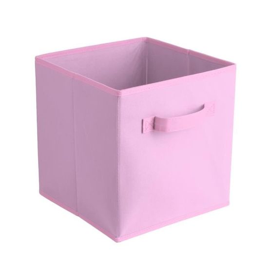Tiroir De Rangement Rose Tissu 27 27 28cm Achat Vente