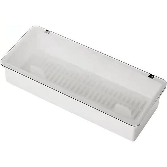 Boîte Rangement Couverts Portable - Avec Couvercle, Organisateur Ustensiles Bureau/Camping