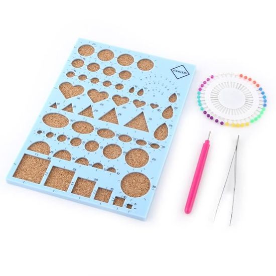 Tbest Quilling Tool Quilling Paper DIY Tools Sets Art Craft Decoration (9 couleurs, 900 pièces