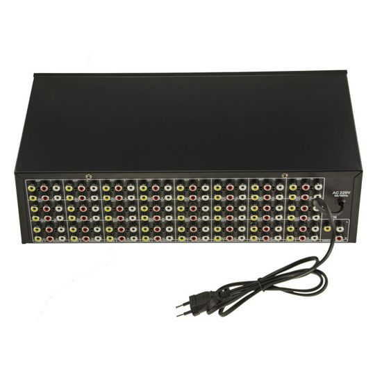 KALEA-INFORMATIQUE Répartiteur audio stéréo et vidéo composite type splitter, duplique à l'identique une source en entrée vers quatre sorties simultanées