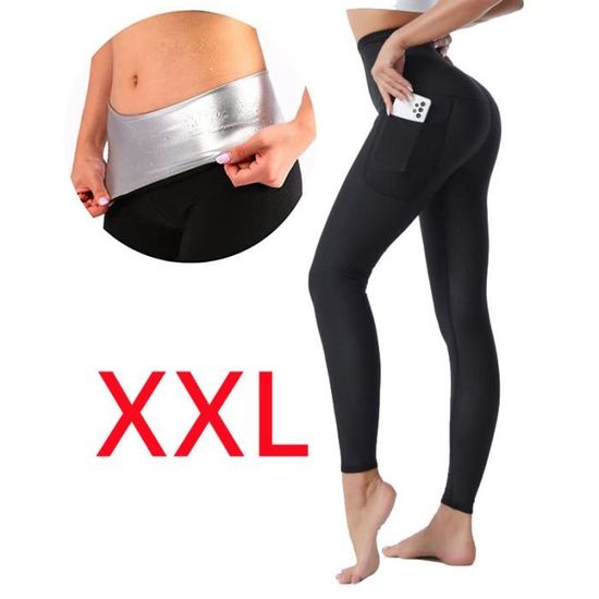 Leggings taille haute pour contrôler le ventre - Noir, taille unique
