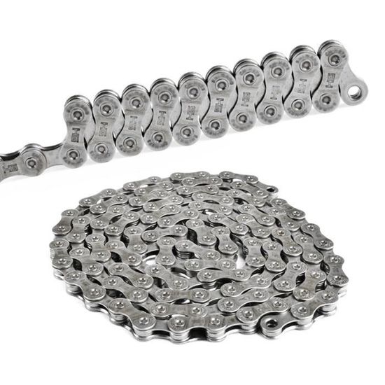 Chaîne Vélo Universelle 6 à 12 Vitesses - Compatible Shimano & SRAM - 116 Maillons - Carbone Acier - Neuf Sous Emballage