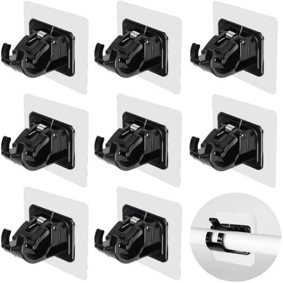 Ensemble De 8 Support Tringle Rideaux Tringle Rideau Support Rideau Sans Percage Support De