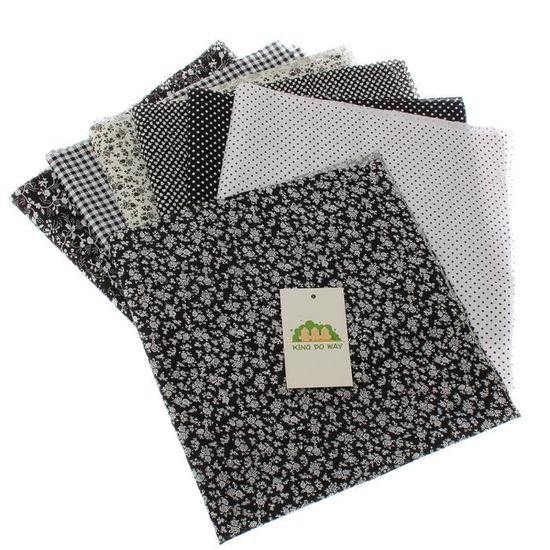 Lot De 4 Coupons Tissu Chouettes & Hiboux - Motif Oiseau Avec Carreaux Et Pois Rose, Coton Français