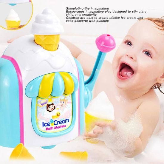 Jouet de crème glacée pour le bain - V BESTLIFE - Amusant avec ventouses - Stimule l'imagination