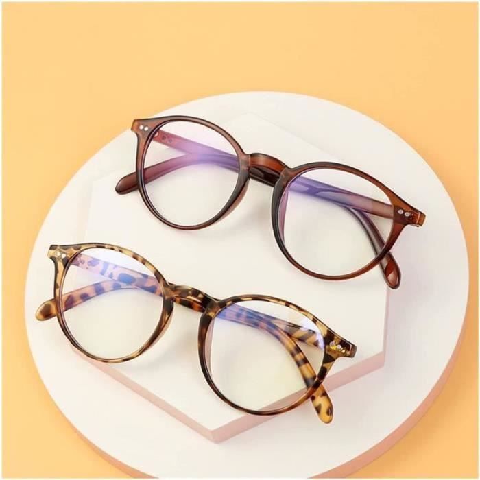 Lunettes De Lecture REY - Montures Rondes Rétro Bleu Mat - Verres +1.5 - Unisexe Adulte