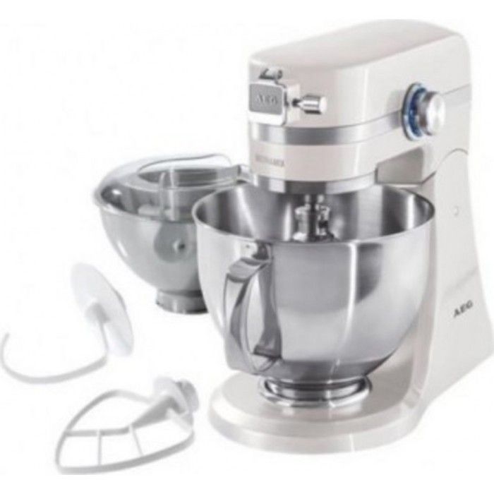 AEG UltraMix KM4100 Robot pâtissier 1000 Watt blanc coque d'oeuf