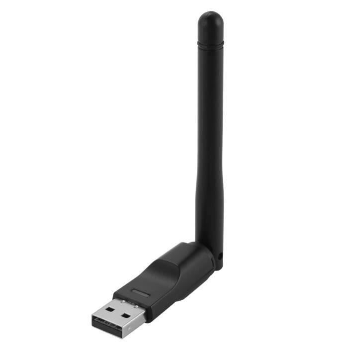 Adaptateur Wifi USB pour PC ASUS ZenBook Sans Fil Amplificateur Recepteur 150Mbps (NOIR)