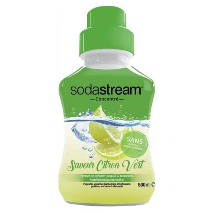 Sodastream Concentré Saveur Citron Vert 500ml (lot de 3)