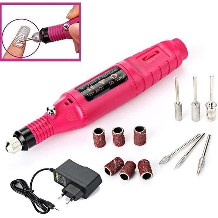 15000RPM Ponceuse à Ongles Électrique Stylo Professionnel Lime à ongles Clou Polisseur Foret Accessoire Manucure Pédicure Forage