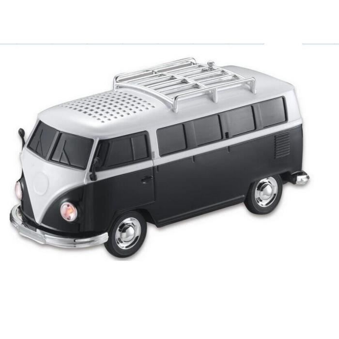 Noir Cadeau de Noël WS-266 USB Mini Bus Portable Support de lecteur de voiture MP3