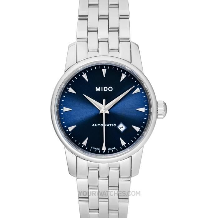 Mido Baroncelli III M7600.4.15.1 *Brand New* Blue Dial Lady's Watch Genuine