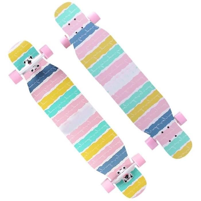 SKATEBOARD KHUY Longboard Skateboards 7 Couches érable Pont en Bois Longboards Adulte Cruiser Skate Boarde Dancing 43 Pouc538