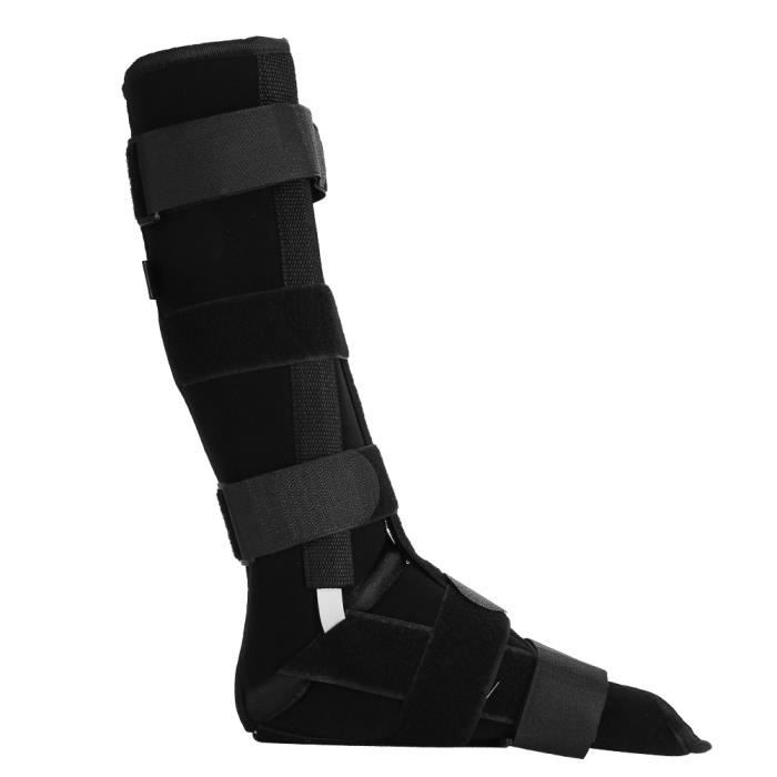 Attelle de jambe Support de cheville Sangle de soutien de jambe réglable Attelle de cheville Fixateur de fracture de la cheville S -