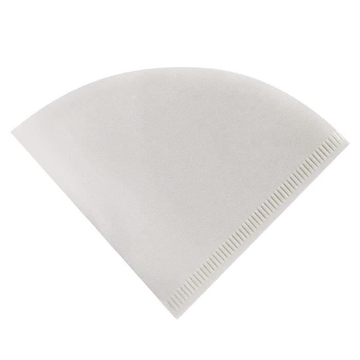 Café Filtres,50 pièces jetable cône papier café filtre V60 goutte à goutte papier café filtre café passoire sac - Type WHITE