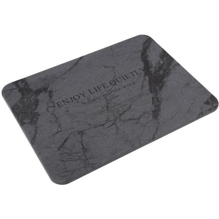 Sonew tapis de sol Tapis de bain absorbant l'eau en diatomite Tapis de sol antidérapants à séchage rapide (type E)