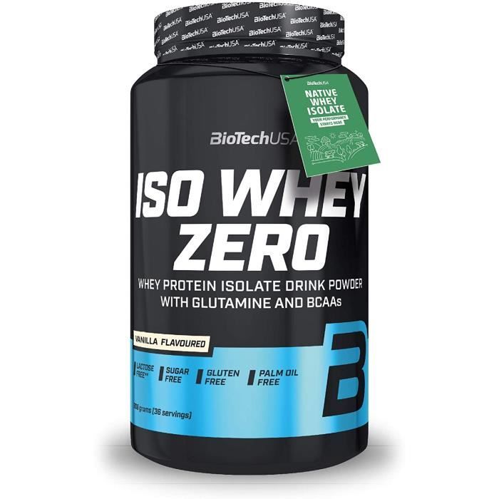 Iso Whey Zero 908g VANILLE Biotech USA Proteine